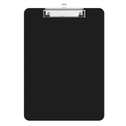 Macroclo Plastic Clipboards, A4 Black Clip Board 8.5x11 for Classroom, Students, Kid, Woman, Size 9" x 12.5" with Low Profile Clip, Office & School Supply