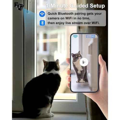 Hidden Camera-1080P HD WiFi Mini Camera Wireless for Indoor Security-Motion Detection & Auto Night Vision-Nanny Cam with Cloud & SD Storage-Magnetic Installation