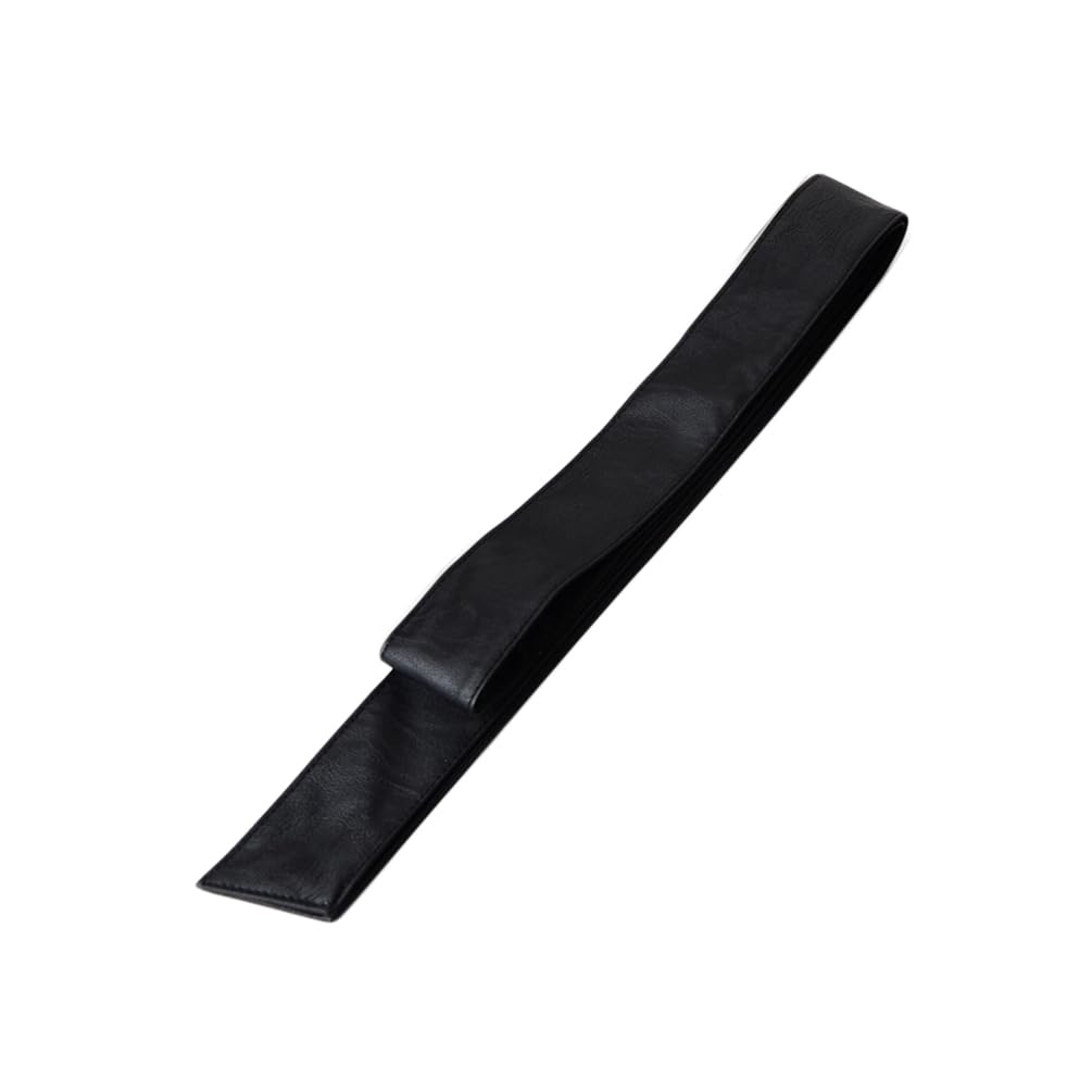 Inzegao Soft Leather Tie Sash for Women Jacket Waist Band Belt Leather Trench Coat Belt Replacement