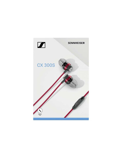 Sennheiser Canal Type Earphone Red CX 300S RED [Genuine National]