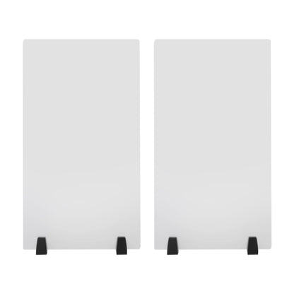 CUBELLIN 2Pcs Desk Privacy Panels 30 x 18inch Desk Partition Acrylic Desk Dividers Clamp-On Privacy Divider on Desk Partition Home, Classroom, Office Partitions