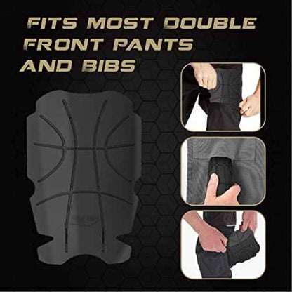 Knee Pad Insert for Work Pants/Bibs, Uniforms, and Tactical Pants, Breathable Knee Pad Inserts for Construction, Flooring, and Garage, 11.5''¡¿7.9''¡¿0.45'', BLACK, 3 Pairs