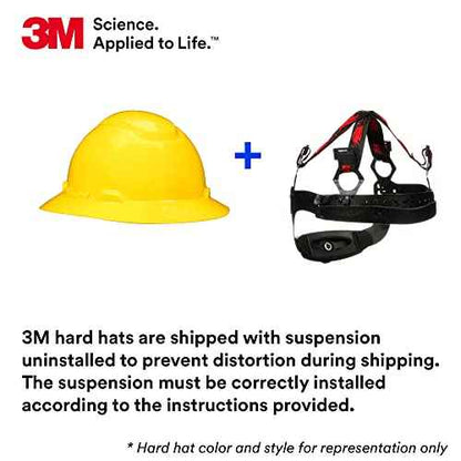 3M Hard Hat SecureFit H-807SFV-UV, Hi-Vis Orange, Vented Full Brim Style Safety Helmet with U