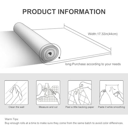 Yun-aeon Thick Metallic Dark Gray Peel and Stick Wallpaper 15.7"x 118.1" Matte Fridge Contact Paper for Countertops Vinyl Self Adhesive Removable Modern Wall Paper for Kitchen
