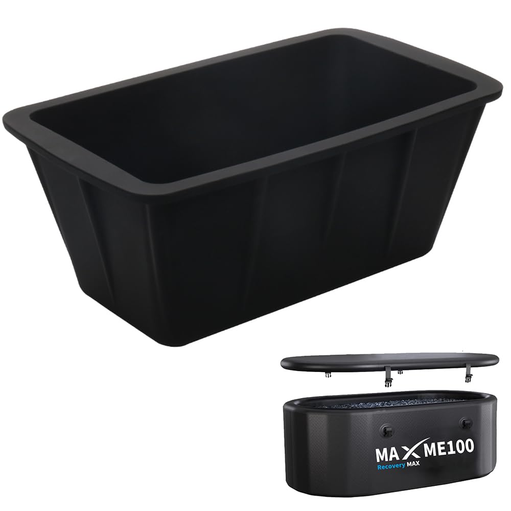 [2025 Upgraded] XL Ice Bath Plunge Tub Ice Mold With Built-in Stainless Steel (Without Lid)
