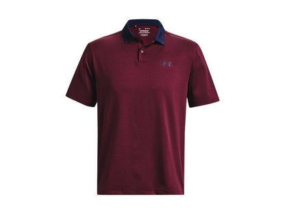 Under Armour Matchplay Printed Golf Polo Maroon/Midnight Navy LG
