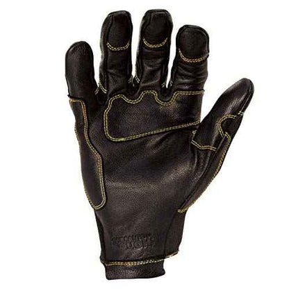 DEWALT Short Cuff Welding and Fabricator Gloves, Abrasion-Resistant Leather Palm, Fire-Resistant Materials, Kevlar Stitching