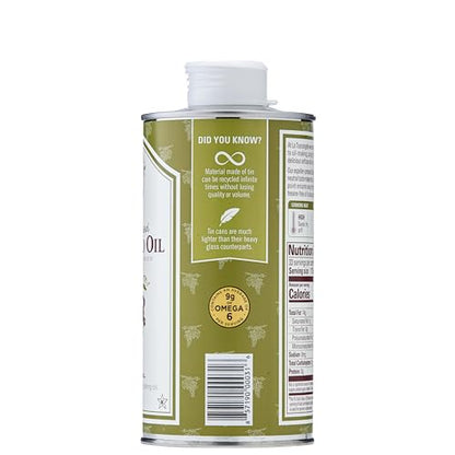 La Tourangelle, Organic Canola Oil, Expeller-Pressed Non-GMO Canola Seeds, Pesticide and Chemical Free, High Heat Neutral Cooking Oil, 16.9 Fl Oz