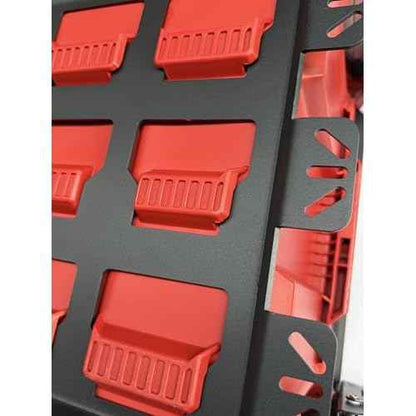 VELCKING for Milwaukee Packout Mounting Plate, Metal Storage Base, Wall and Floor Compatible Toolbox Mount (BLACK, 1-Full Plate)