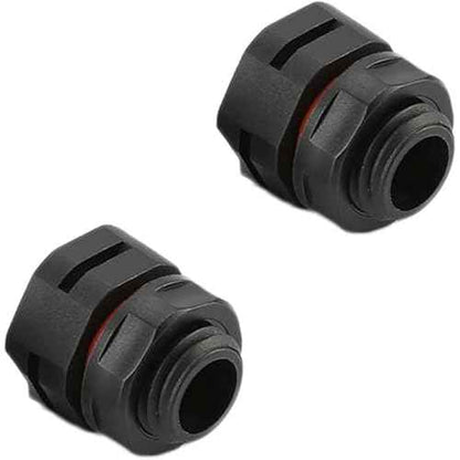 2-Pack IP68 Industrial Breather Vent - M12x1.5 Pressure Equalization Valve, Dual-Port Moisture Control for Electrical Cabinets Enclosures