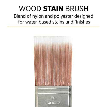 Minwax 427320008 Polycrylic Wood Stain Brush, 2¡±, White