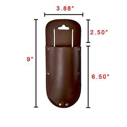 Hide & Drink, Thick Leather Holster for Pruning Shears w/Belt Loop Garden Scissors Sheath, Folding Saw, Construction & Utility Tools Pouch, Handmade Includes 101 Year Warranty