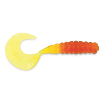 Berkley PowerBait Power Grubs Fishing Bait, Natural Chartreuse, Irresistible Scent & Flavor, Realistic Action, Bulky Body, Ideal for Bass, Walleye, Trout and More