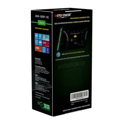 MOTOPOWER MP69040 Car OBD2 Scanner Check Engine Fault Code Reader Diagnostic Scan Tool, Black