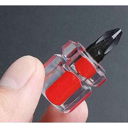 Mini Ultra Short Stubby Screwdriver Set 2 Pieces 1 Phillips, 1 Flat Head, Sewing Machine Repair Performance Tool, Suitable for Tight Spaces & DIY Repairs A must have for every toolbox