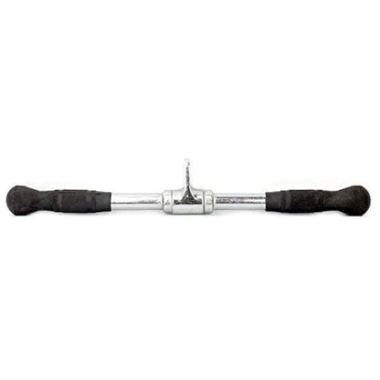qibylift Barbell Cable Attachment For Cable Machines,Lat Pull Down Cable Machine Attachments,Tricep Press Down Bar,Revolving Straight Curl Pulldown Bar with Rotating & Rubber Handle Grips(20 Inch)