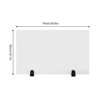 CUBELLIN 2Pcs Desk Privacy Panels 30 x 18inch Desk Partition Acrylic Desk Dividers Clamp-On Privacy Divider on Desk Partition Home, Classroom, Office Partitions