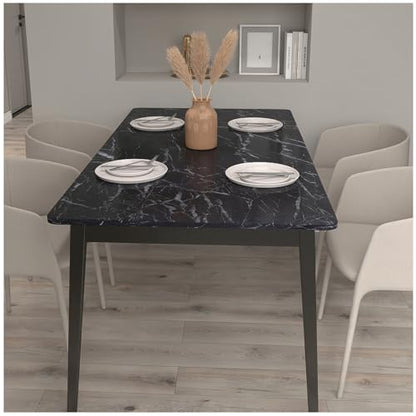 Black Marble Peel and Stick Wallpaper Black Marble Contact Paper Self-Adhesive and Removable Vinyl Wallpaper Waterproof Contact Paper for Cabinets Countertops Wall Covering 11.8"x78.7"