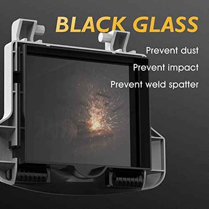 TOOLIOM Flip Front Welding Helmet Welding Mask with Flip Up Lens Welding Hood Shade-10 Black Welder Helmet for Stick MIG TIG
