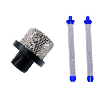 1 Pcs 288716 Inlet Suction Strainer and 6 Pcs 288749 Airless Spray Gun Filters 60 Mesh for Airless Sprayer