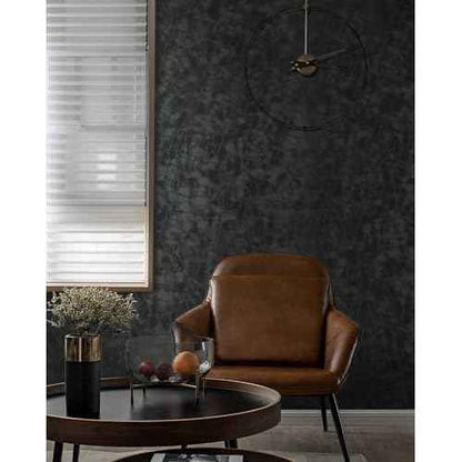 Yasinet Peel and Stick Wallpaper Black Removable Wallpaper Modern Black Contact Paper Dark Thicken Self Adhesive Textured Wall Paper for Cabinets Badroom Waterproof Vinyl 78.7"x 15.7"