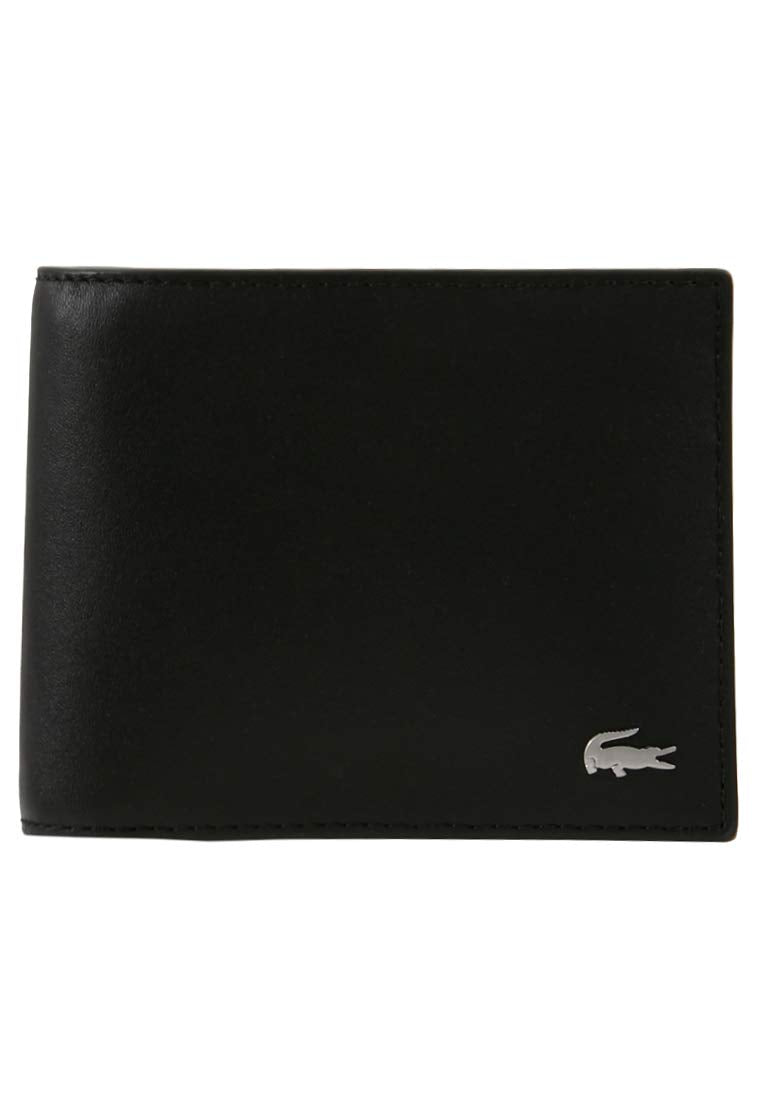 Lacoste Men's FG Small Billfold Wallet, Black, One Size