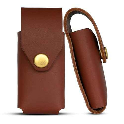 Leather Multitool Sheath for Gerber Suspension & Gerber Suspension NXT (Brown) - Full Grain Leather Belt Tool Holder - Multi Tool Holster w/Solid Brass Rivets - Belt Accessories for Men