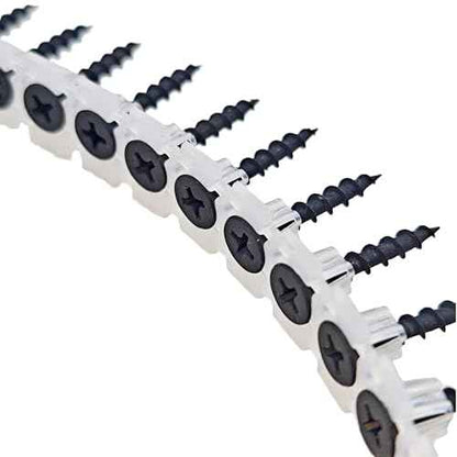 Plastic Chain Belt Drywall Screws 1000pcs #6 * 1-1/4 Drywall to Wood Collated Screw