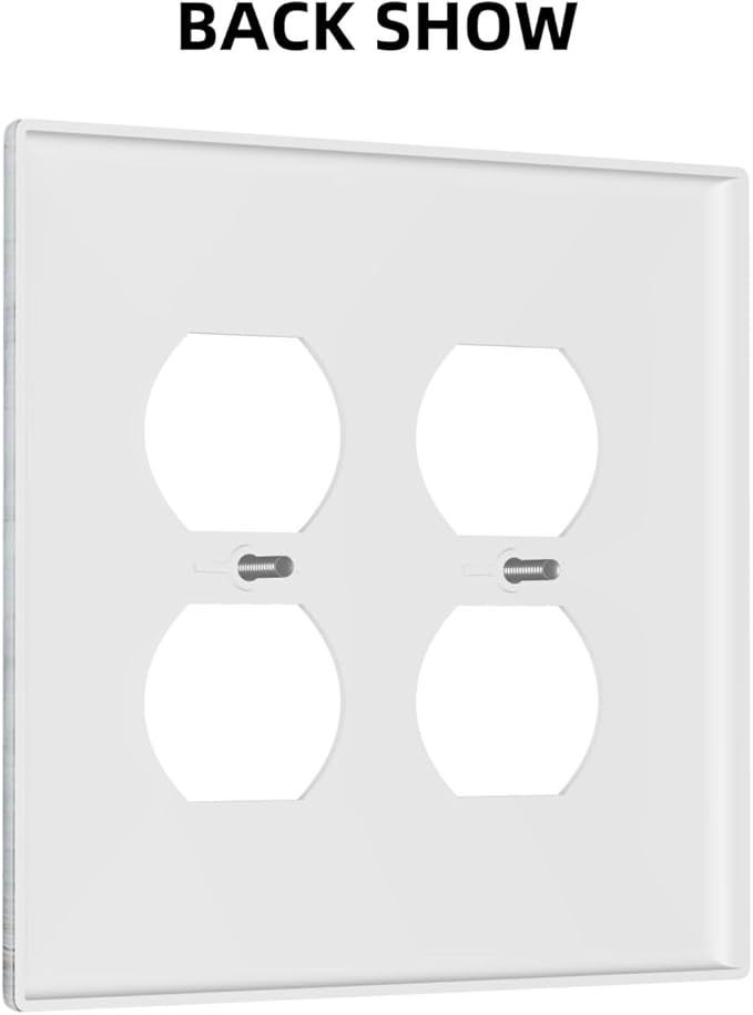 Decorative Light Switch Cover Plate Country Flower Vintage Wood Board Sunflower Butterfly 2 Gang Socket Covers Double Duplex Wallplates Switch Plates and Outlet Covers for Bathroom Home Decor