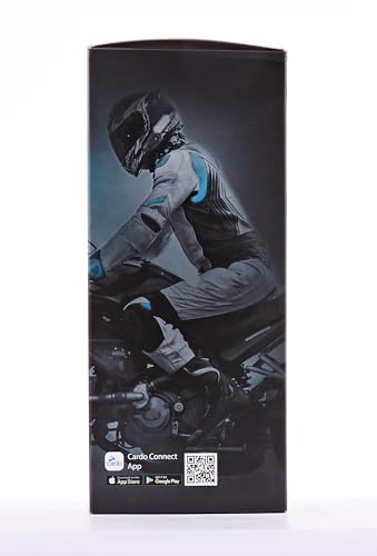 Cardo PACKTALK Edge Motorcycle Bluetooth Communication System Headset Intercom - Dual Pack