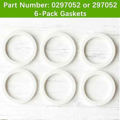 6-Pack 0297052 297052 Spray Paint Cup Gaskets for Titan CAPSpray Maxum II Gun & Maxum Elite Gun Sprayer Parts Gasket 6PCS