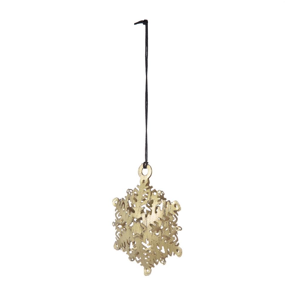 3.5x3.5 Snowflake Hanging Ornament, Hanging Home Decor Accents for Christmas Tree, Holiday Display, Set of 12