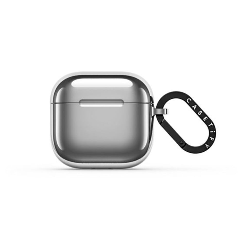 CASETiFY Mirror AirPods (4th Gen) Case with Ring - Silver