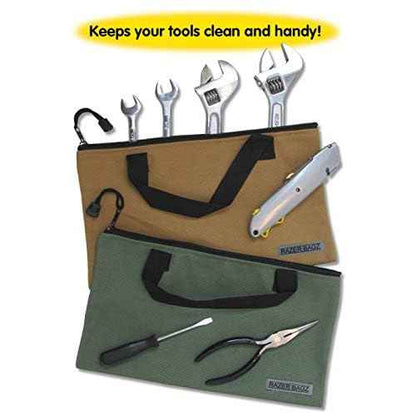Rugged Canvas Tool Bags, Heavy-Duty Tool Organizers, Tool Holders (Set of 5)