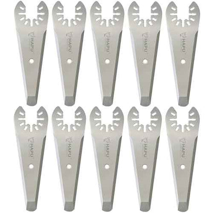 3" Tapered Oscillating Caulking Cutter, Oscillating Scraper Blades for Caulk Adhesive Sealant Removal (10-Pack)