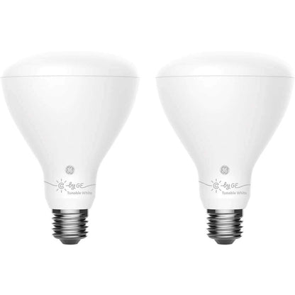 GE Lighting Tunable White Direct Connect Recessed LED Flood Light Bulbs with Bluetooth and Wi-Fi, 65W Replacement, BR30, Works With Alexa + Google Home without Hub, 2-Pack (Packaging May Vary)