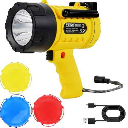 VEVOR Rechargeable Lighting Devices: Flashlights, Spotlights & Headlamps for Outdoor Adventures, Emergencies & Daily Use