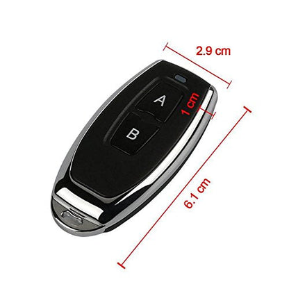 QIACHIP 433Mhz Universal Wireless Remote Control Switch DC 12V 1CH Relay Receiver Module RF Transmitter Momentary Toggle Latch for Gate Door Open,LED,Pump,Car(Transmitters 2 Button+ 1 Receiver 1CH)