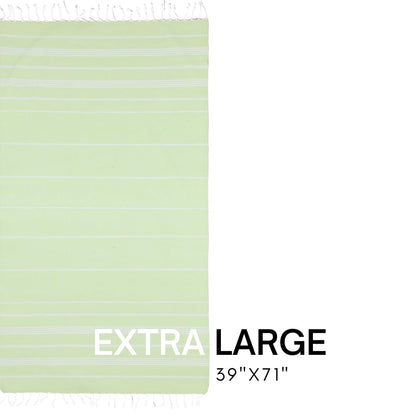 BAY LAUREL Turkish Beach Towel with Travel Bag 39 x 71 Quick Dry Sand Free Lightweight Large Oversized Towels Light