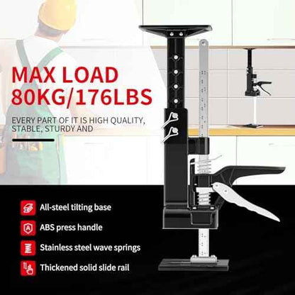 SauHandi Cabinet Jacks for Installing Cabinets,3rd Hand Support System with 365 LB,Hand Lifting Jack Tool,23.4 inches Third Hand Tool Adjustable Support Pole Installing Cabinet Jack