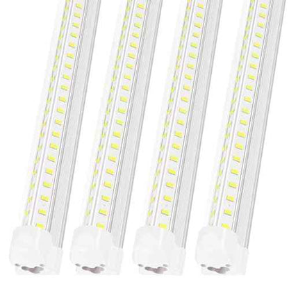 3FT Led Shop Light,3FT Lights 36W 6500K 5000LM Daylight,Led Shop Lights 110V Linkable Clear Cover Integrated V-Shape for Shop Garage Warehouse Workshop Commercial Bay Lighting(4-Pack)