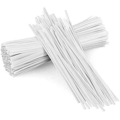 500 Pcs Black Twist Ties, 5" Plastic Twist Ties for Bags, Household & Office Use