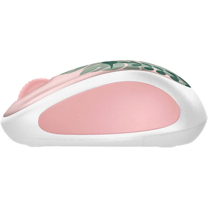 Logitech - Design Collection Limited Edition Wireless Compact Mouse with Colorful Designs - Golden Garden