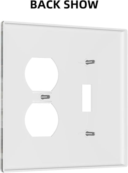 Decorative Art Light Switch Covers Butterflies & Peonies 2 Gang Single Toggle Duplex Combination Electrical Faceplate Switchplate Wall Plate for Home Decor