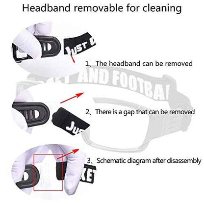 Sport Glasses for Men Women Basketball Football Sport Goggles Anti Fog Shock Collision Wearable Glasses