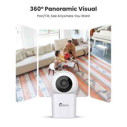 3K Indoor Security Camera 2Pack, 360¡Æ Pan/Tilt WiFi Camera for Home Security, 2.4/5GHz Pet/Dog/Baby Camera with Phone App, Night Vision, Two-Way Audio, 24/7 SD/Cloud Storage, Works with Alexa