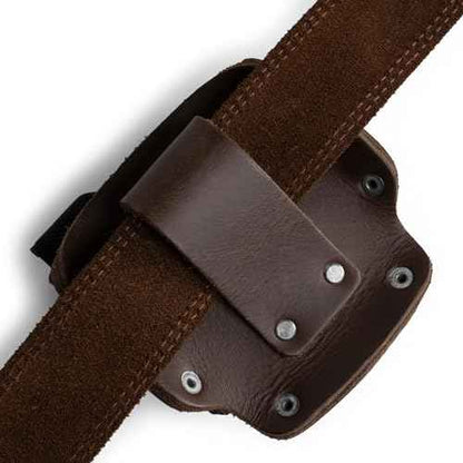 Hide & Drink, Large Tape Measure Holder, Tool Holster w/Easy Belt Loop for Handymen, Carpenters, Electricians, Durable Hammer Pouch, Full Grain Leather, Handmade