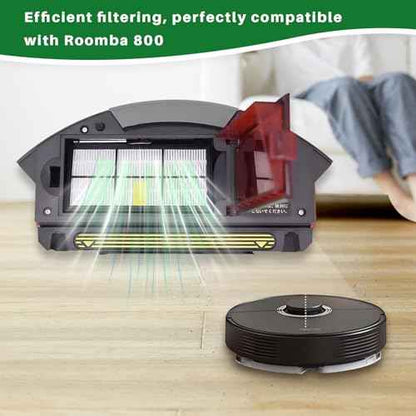 HEPA Filter 3 Pack for Roomba 800 900 Series High Efficiency Vacuum Filters Replacement | Compatible with iRobot 860/870/880/960/980 & Part #4636433