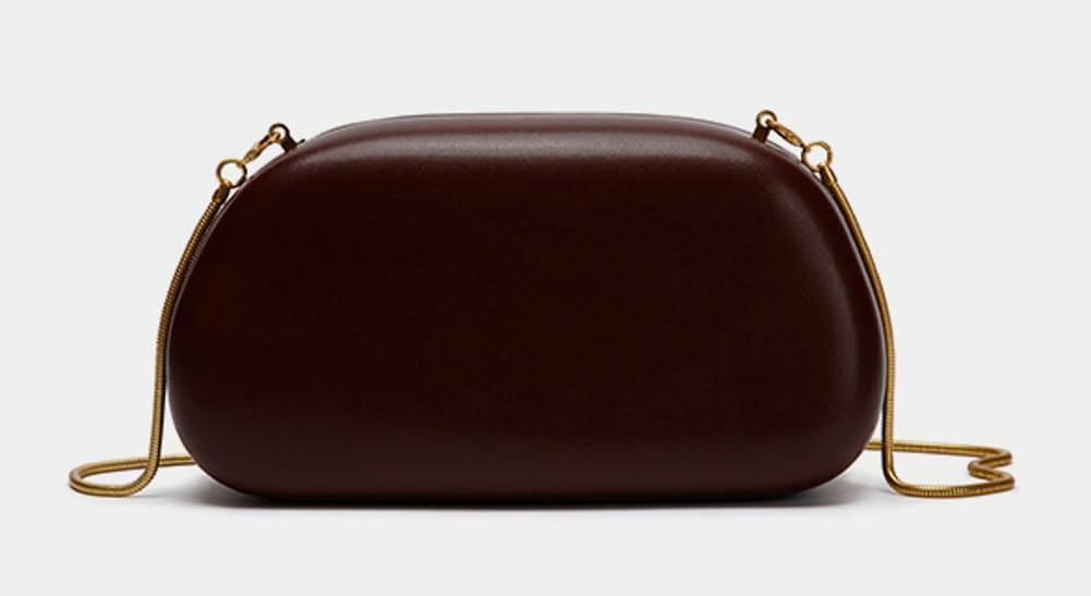 Caissip Women PU Leather Evening Handbags with Chain Trendy Crossbody Metal Decoration Shoulder Bag Causal Clutch Purse 2026
