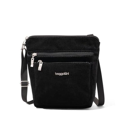 Baggallini Pocket Crossbody Bags for Women 8x8 Small Lightweight Durable Water-resistant Travel Purse W/Rfid